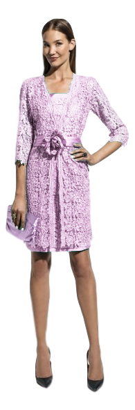 Levita de guipur con lentejuelas.